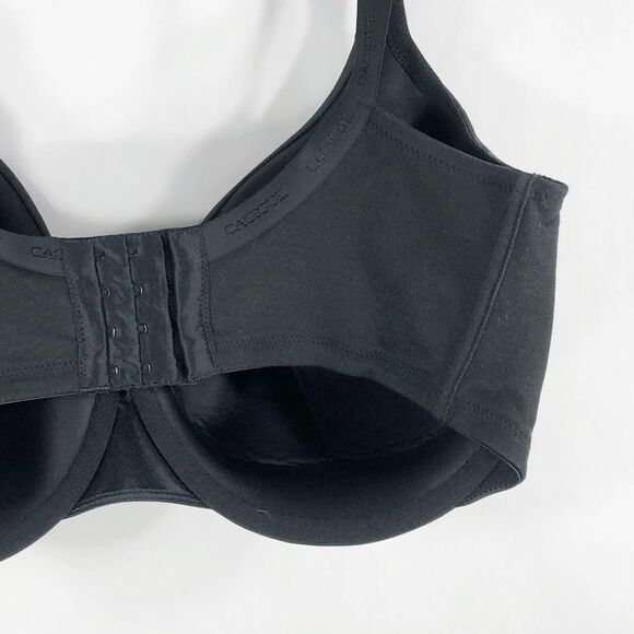 Cacique 40F Bra Black Full Coverage Cotton Knit Plus Size Lane Bryant 106 - Picture 5 of 9